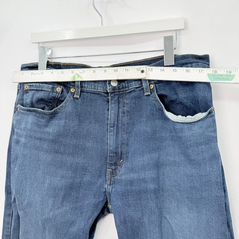 Levi 505 Straight Leg Jeans Mens 36x32 Denim Classic Minimalist Capsule Workwear